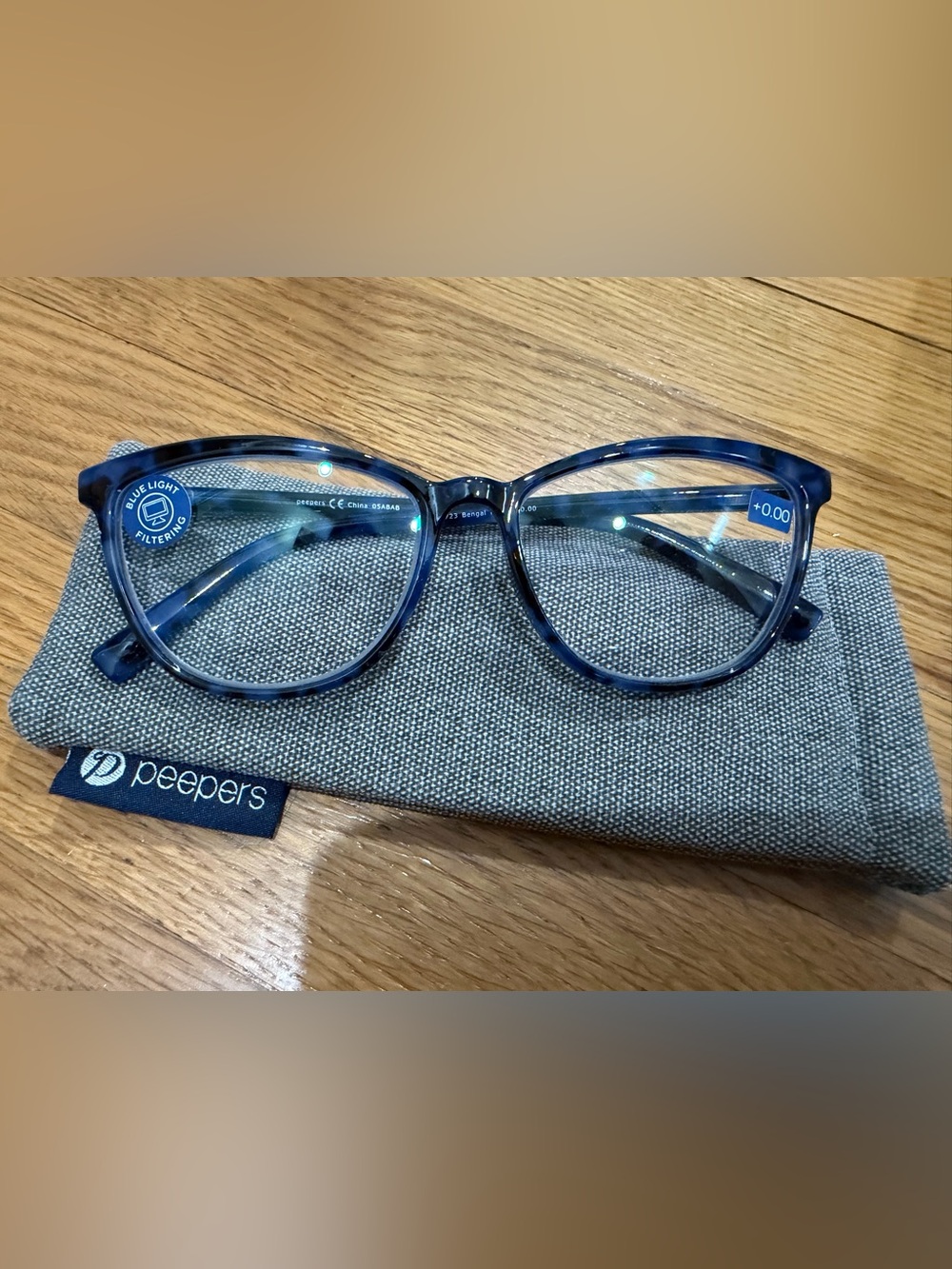 Peepers Blue Tortoiseshell Blue Light Readers (+0.00)